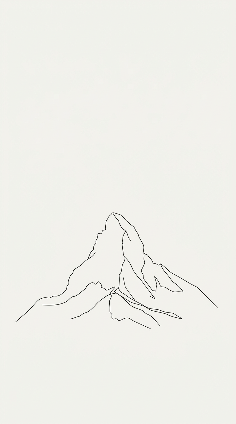 Affiche Cervin · Art Mural Alpin Minimaliste